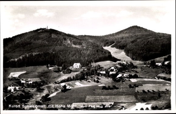 Postcard Schweigmatt Raitbach Schopfheim in Baden, aerial photograph