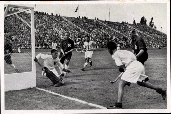 Collection picture Olympia 1936, hockey game Germany India