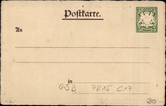 Postwaardestuk litho Passau, Federale Schietpartij 1899, PP 15 C17