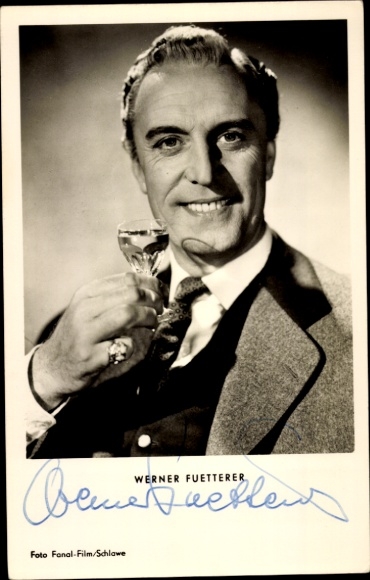 Ak Schauspieler Werner Fuetterer, Portrait, Autogramm