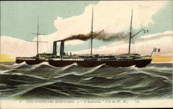 Ak Dampfer Australië, Maritieme Berichten
