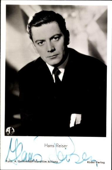 Ak Schauspieler Hans Reiser, Portrait, Film Das ideale Brautpaar, Autogramm