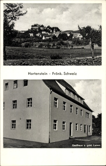 Ak Hartenstein an der Pegnitz Mittelfranken, Gasthaus zum goldenen Lamm