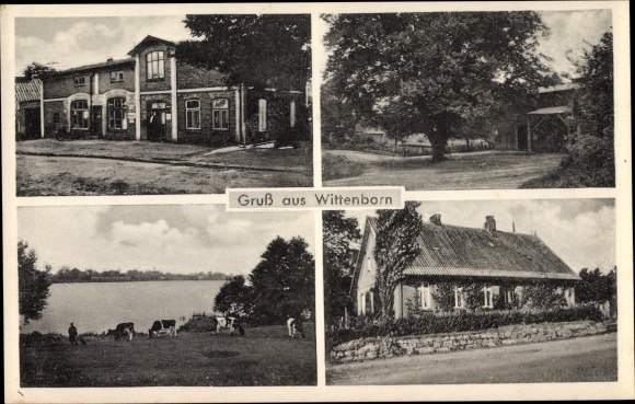 PC Wittenborn in Schleswig Holstein, partial views, business, building