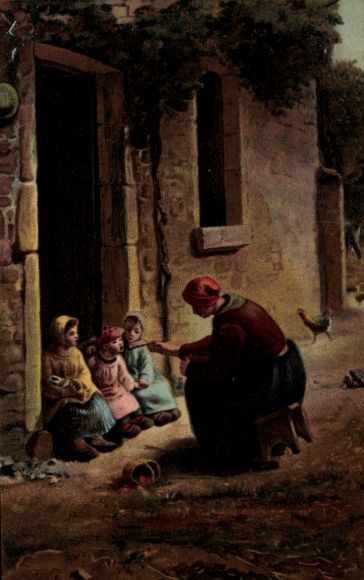 Artist PC Millet, Francois, foster mother, life in the country