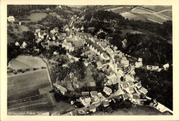 Ak Betzenstein in Opper-Franken, luchtfoto