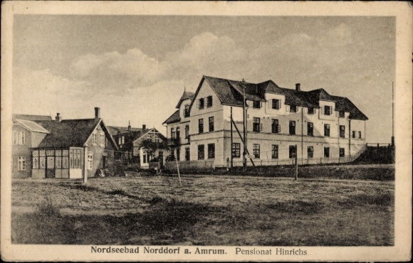 Postcard Norddorf on Amrum North Friesland, Pensionat Hinrichs