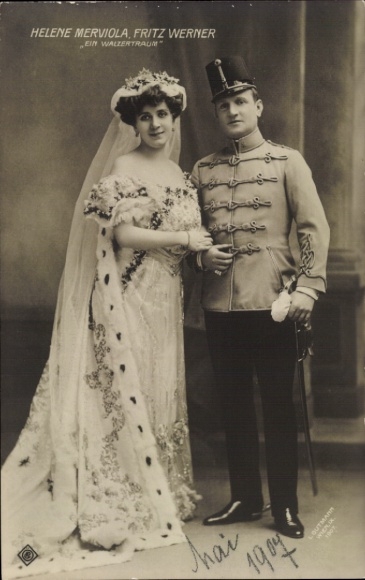 KP aktorzy Helene Merviola, Fritz Werner, sen o walcu