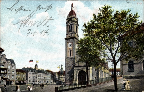 Postcard Eisenach in Thuringia, nice detailed view