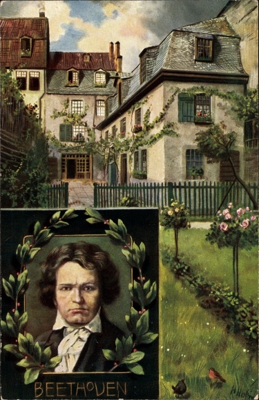 Artist PC Hoffmann, H., Bonn, composer Ludwig van Beethoven, Beethovenhaus