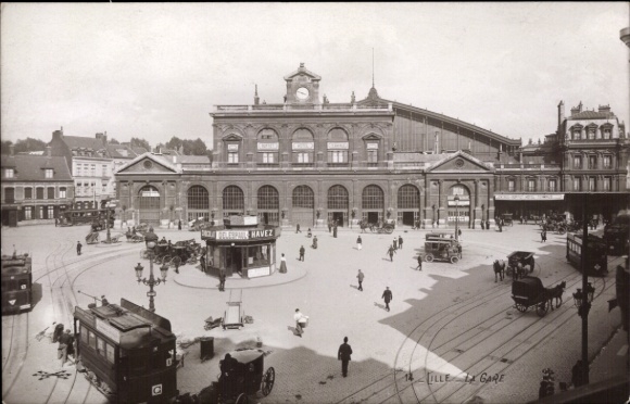 Postcard Lille Nord, La Gare