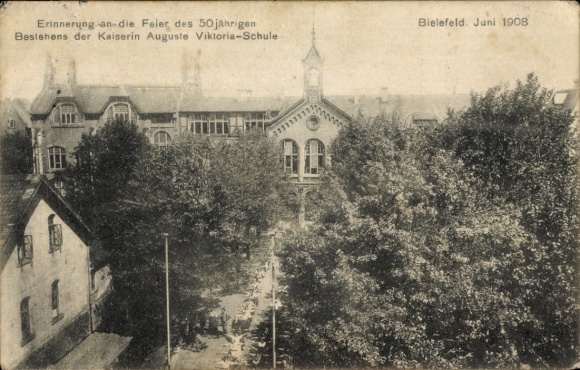Ak Bielefeld, Feier des 50jährigen Bestehens der Kaiserin Auguste Viktoria-Schule 1908