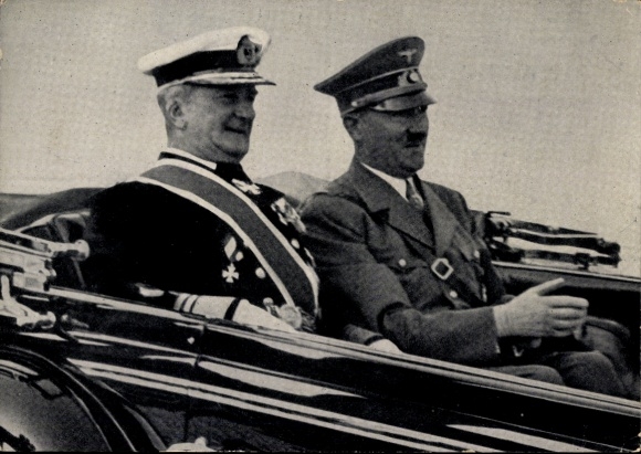 PC Kiel, Adolf Hitler, reception by Reich Administrator von Horthy, car, trip to the shipyard