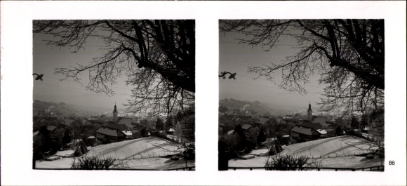 Stereo ruimtelijk beeld foto "Traditionsgau München Oberbayern" nr. 86 Bad Kohlgrub, winter