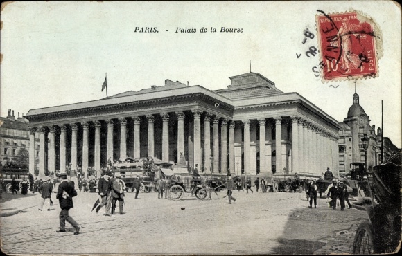 Ansichtkaart Parijs II, Palais de la Bourse