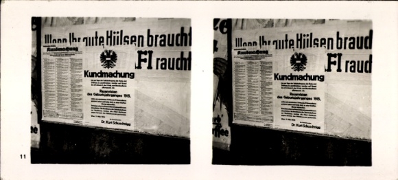 Stereo Raumbild Foto "Großdeutschlands Wiedergeburt" Nr. 11, Einziehung der Reservisten 1938