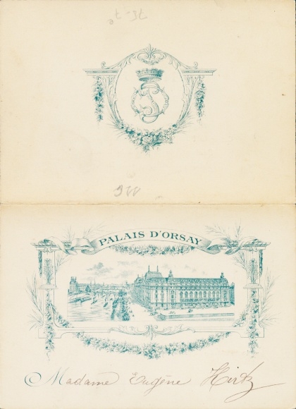 Klapp Ak Orsay Essonne, Palais d'Orsay, Menü, Restaurant