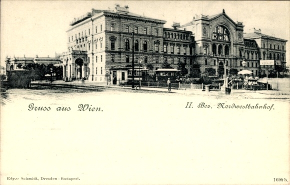 Postcard Vienna 2 Leopoldstadt Austria, Nordwestbahnhof