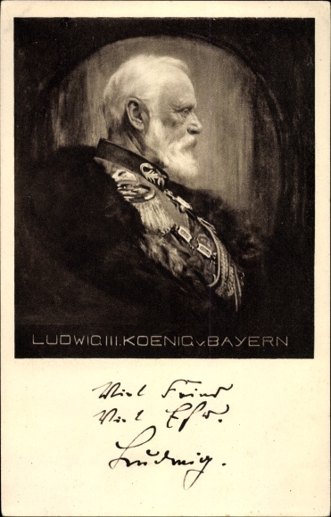 Artist PC Firle, Walther, King Ludwig III of Bavaria