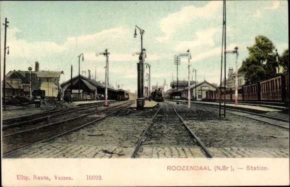 Postcard Roozendaal Roosendaal Nordbrabant Niederlande, Station