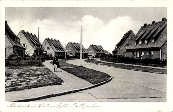 Ak List op Sylt, perceel in Buttgraben