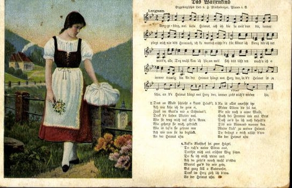 30 individual song cards, Anton Günther