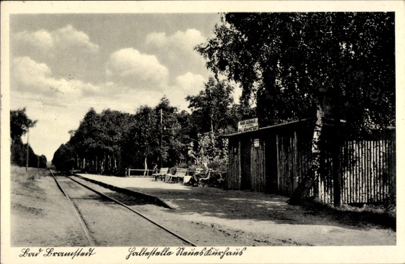 Postcard Bad Bramstedt in Holstein, street section, stop Neues Kurhaus, entrance to the mud bath