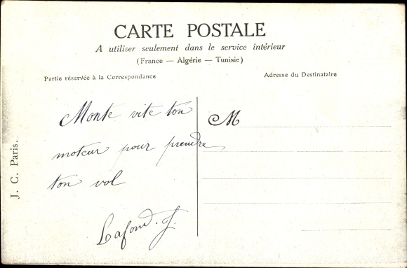 Postcard Les Pionniers de l&#39;air, L&#39;Aéroplane Blériot No VIII bis, Flugpionier