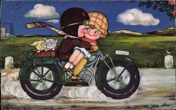 KP artysty Borys, Małgorzata, para na motocyklu, psy, ku szczęściu