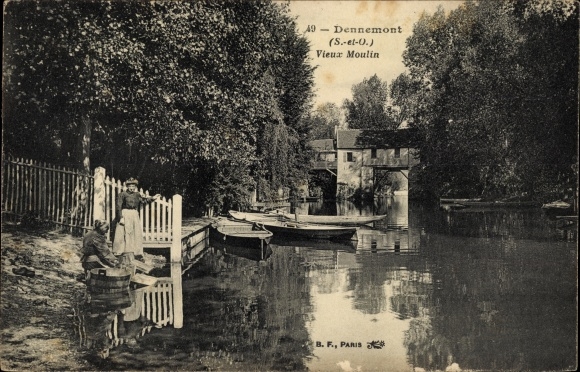 Postcard Dennemont Yvelines, Old Mill