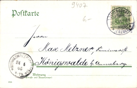 Postcard Dittersdorf in the Erzgebirge, Dittersdorfer Höhe