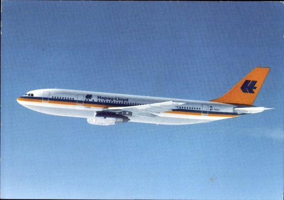 Postcard passenger aircraft of Hapag Lloyd, Airbus A 300 B 4