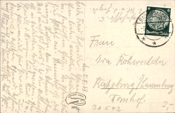 Postcard Bad Nenndorf, mud bath house, spa house, drinking hall