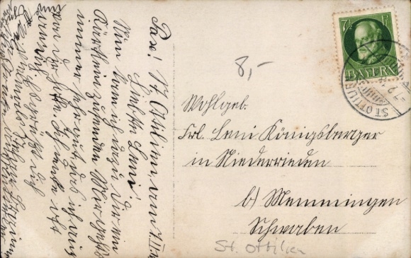 Photo Postcard Sankt Ottilien Eresing in Upper Bavaria, children, clergyman, group photo