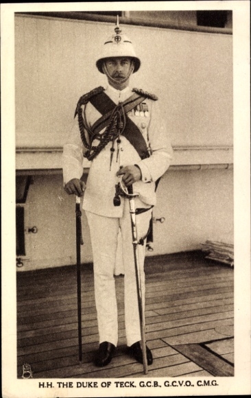 Postcard Duke of Teck, portrait