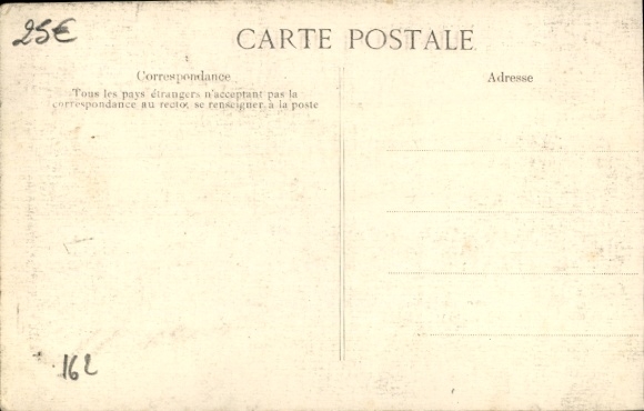 Postcard Courbevoie Hauts de Seine, flood, rowing boats