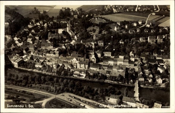 PC Lunzenau in Saxony, aerial photo