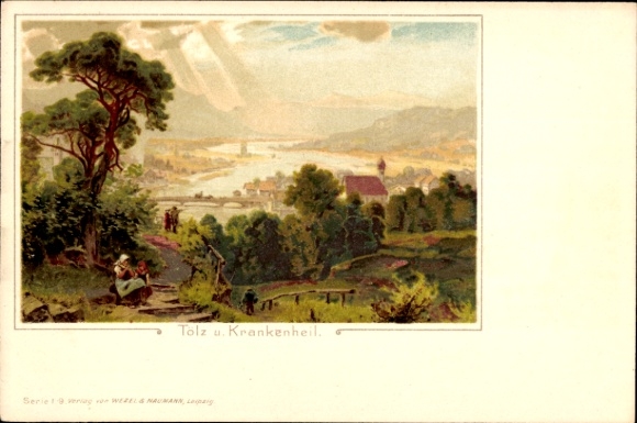 Artist litho Bad Tölz in Upper Bavaria, patient healing, partial view
