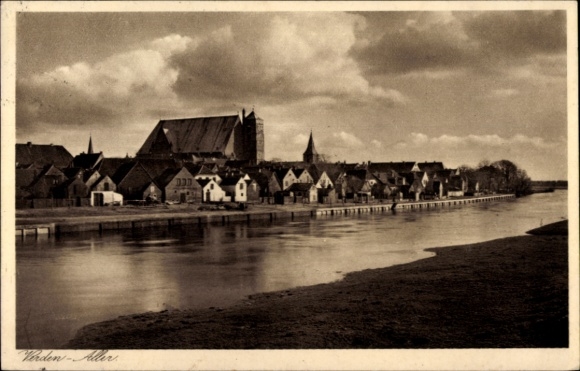 Postcard Verden an der Aller, long shot
