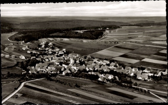 Ak Riedöschingen Blumberg am Schwarzwald, Fliegeraufnahme
