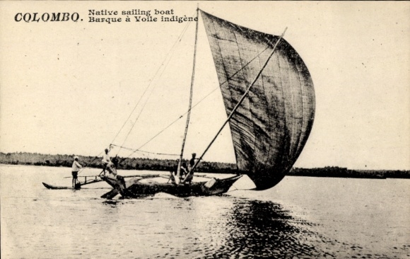 Ak Colombo Sri Lanka, lokale zeilboot