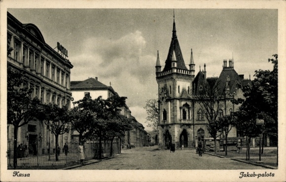 Postcard Košice Kassa Koschau Slovakia, Jakab palota