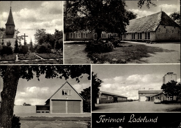 PC Ladelund Nordfriesland, street parts, church