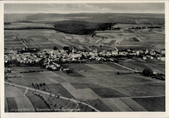 Ak Langenaltheim in Mittelfranken, Fliegeraufnahme