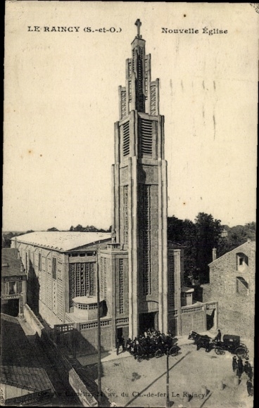 Ak Le Raincy Seine Saint Denis, Nouvelle Église, Architektur, Frankreich