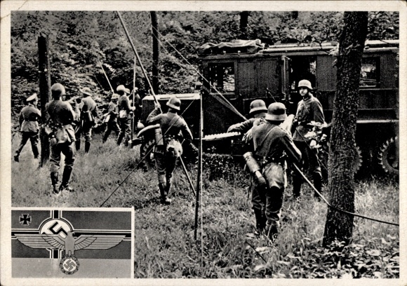 KP niemiecki Wehrmacht, oddział radiooperatorów w terenie