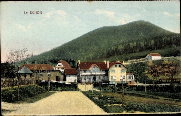 Postcard Le Donon Hohe Donne Alsace Bas Rhin, Le DONON, mountain landscape, building, road