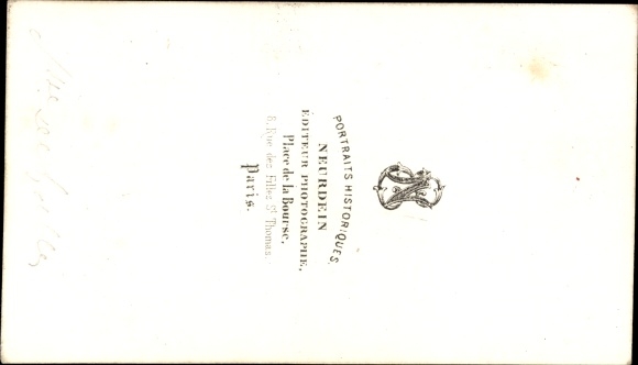 duchess Visiting Card Marie Charlotte von Angoulême, Marie Thérèse Charlotte de Bourbon