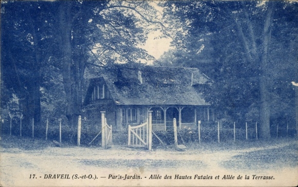 Ak Draveil Essonne, Allee des Hautes Futaies und Allee de la Terrasse