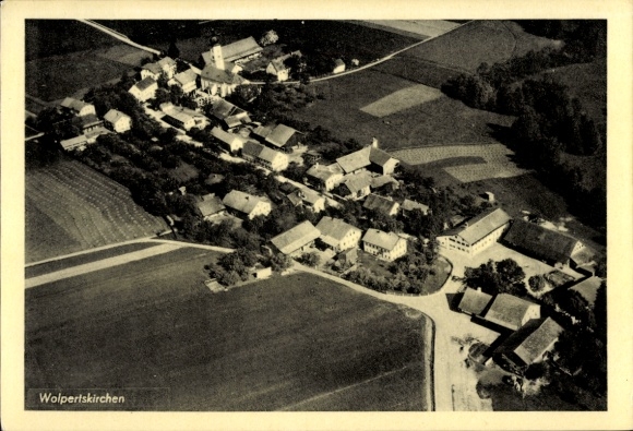 Ak Walpertskirchen Oberbayern, Fliegeraufnahme
